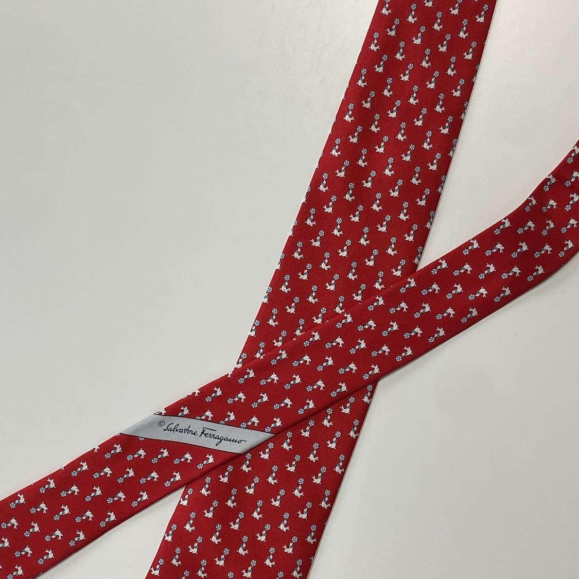 최상급 신형라벨 페레가모(Ferragamo) 명품 정품 넥타이7.7cm 상품이미지4