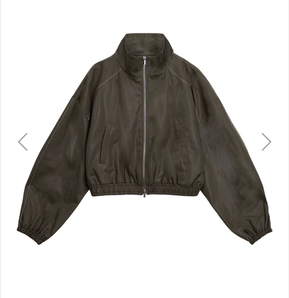 마뗑킴MATIN ROUGH COATING CROP BOMBER 자켓 상품이미지3