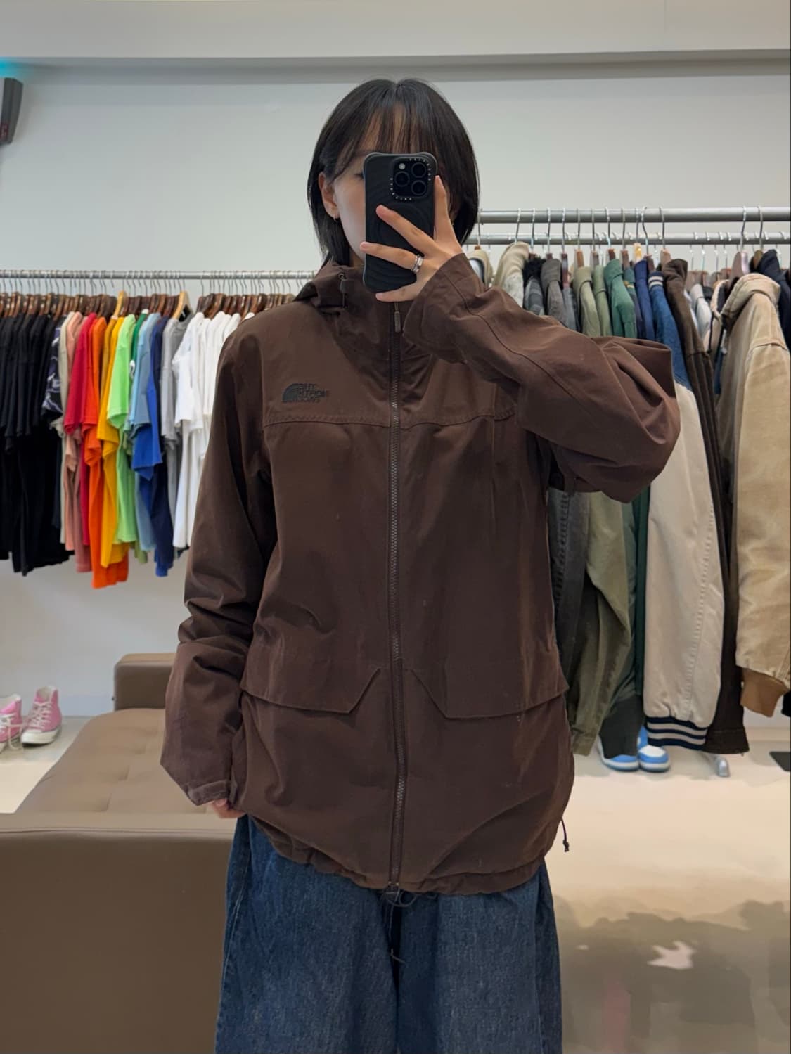 노스페이스 브라운 바람막이 자켓 상품이미지5