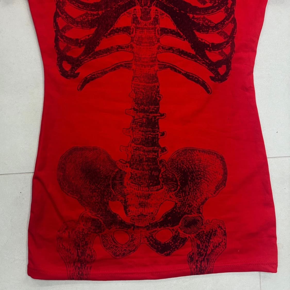 vintage red bone graphics T-shirt 상품이미지5