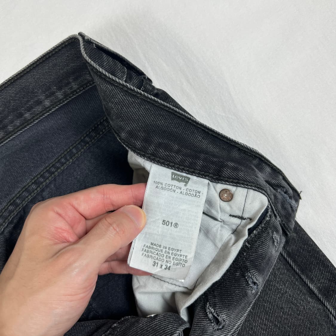 리바이스 levis 501 블랙 데님 청바지 상품이미지8