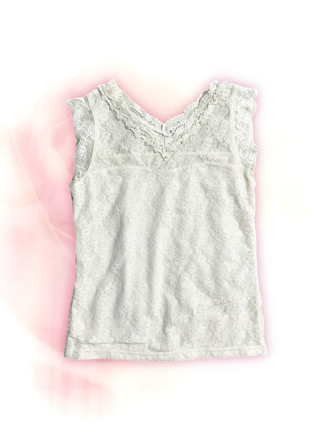 AXES FEMME Ivory lace sleeveless 상품이미지1