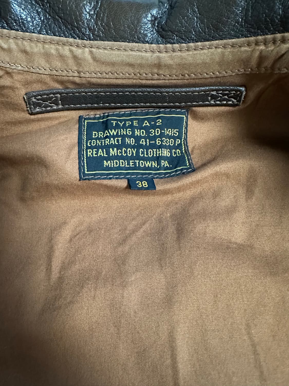 리얼맥코이 A-2자켓 38 상품이미지3