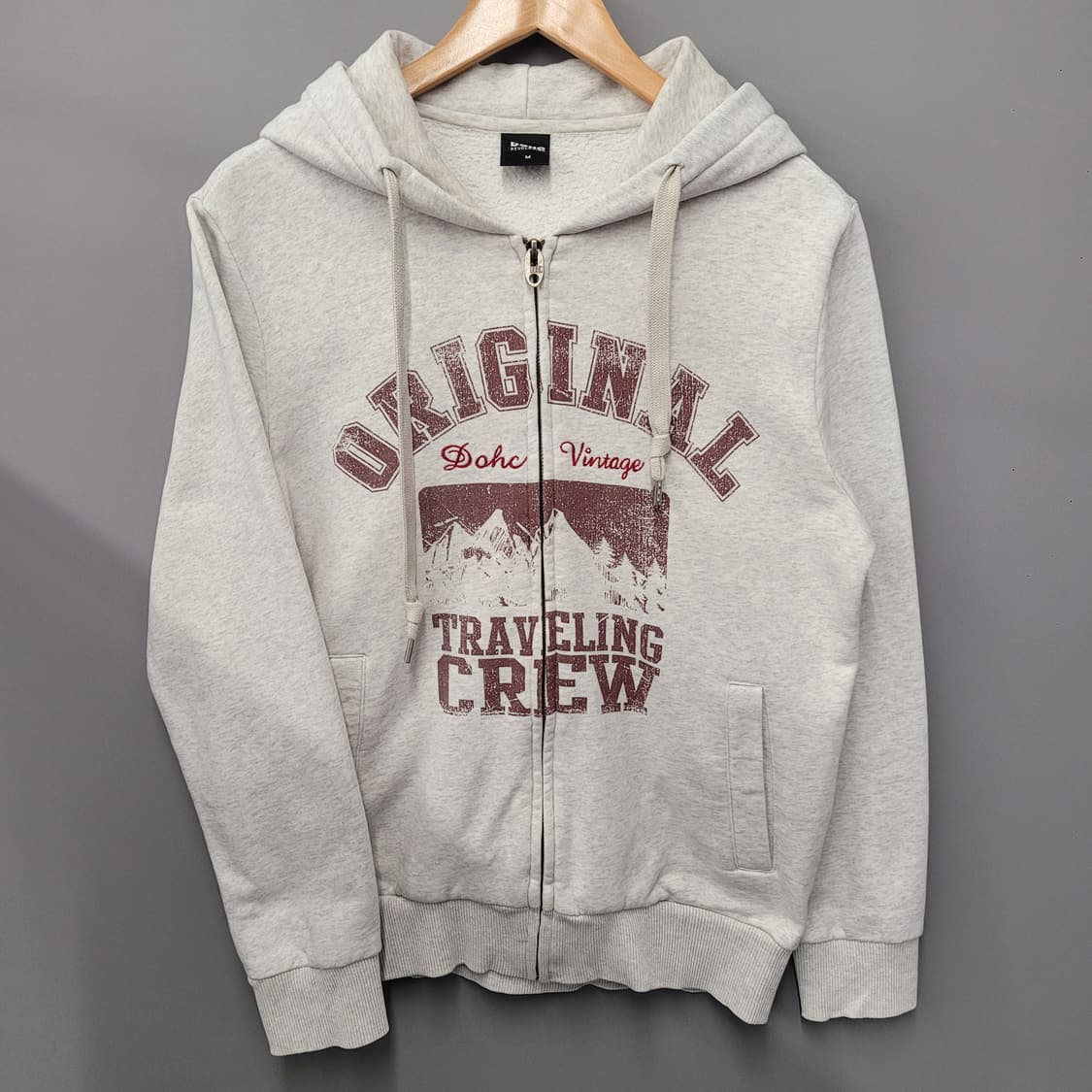 DOHC 빈티지 프린팅 후드집업 상품이미지1