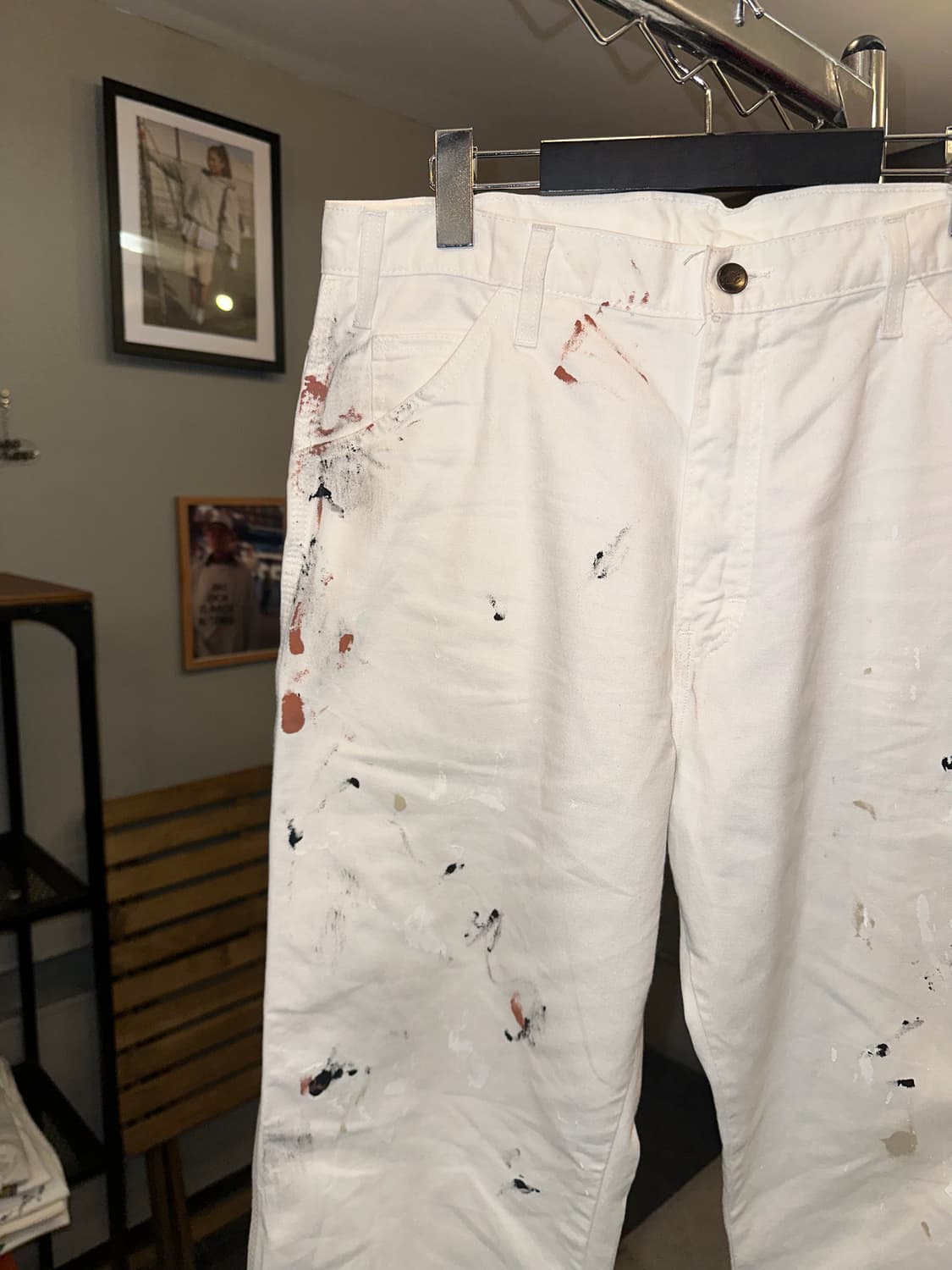 00’s Dickies carpenter painted work pant 상품이미지6