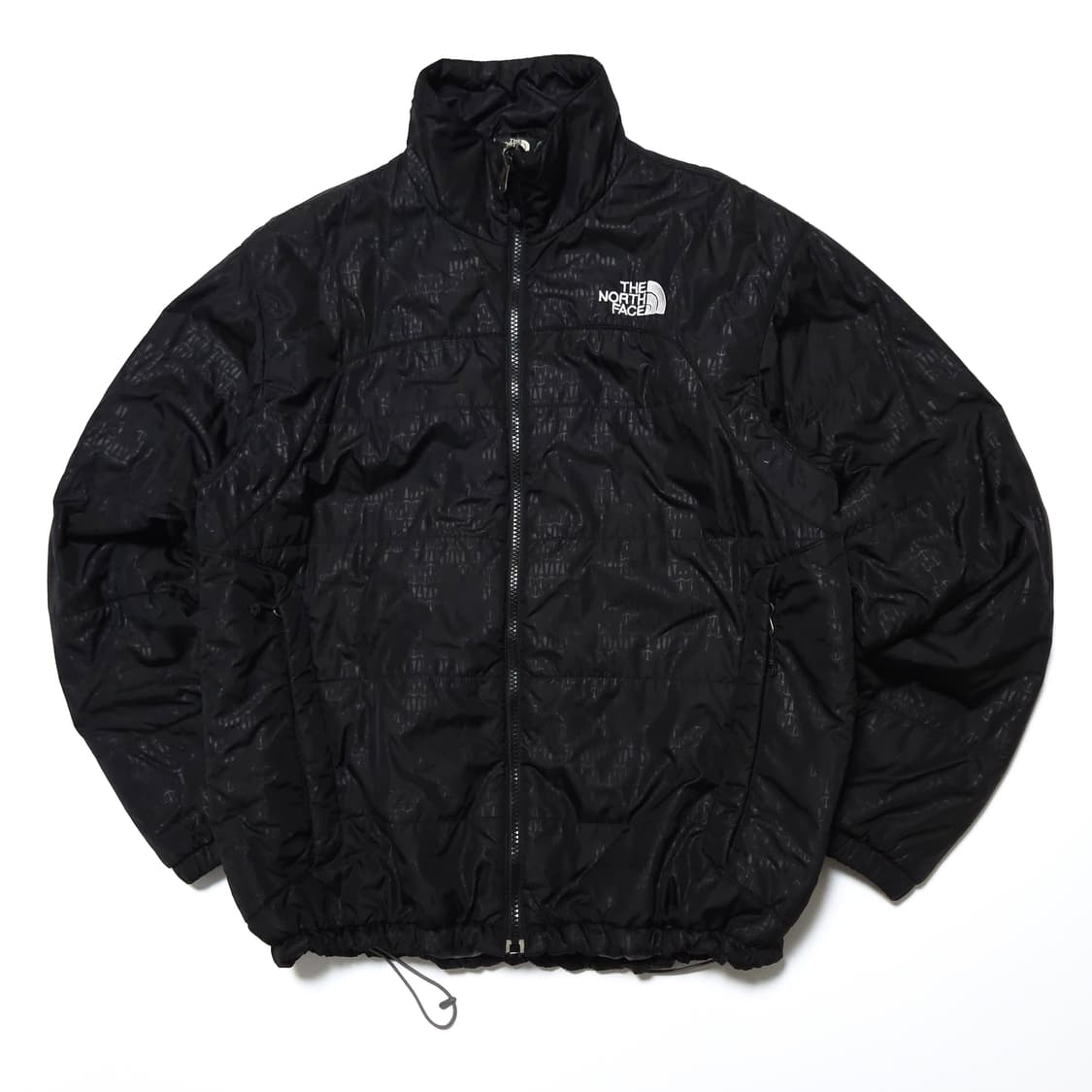 노스페이스 패턴 폴리 경량 패딩 자켓 블랙 상품이미지1