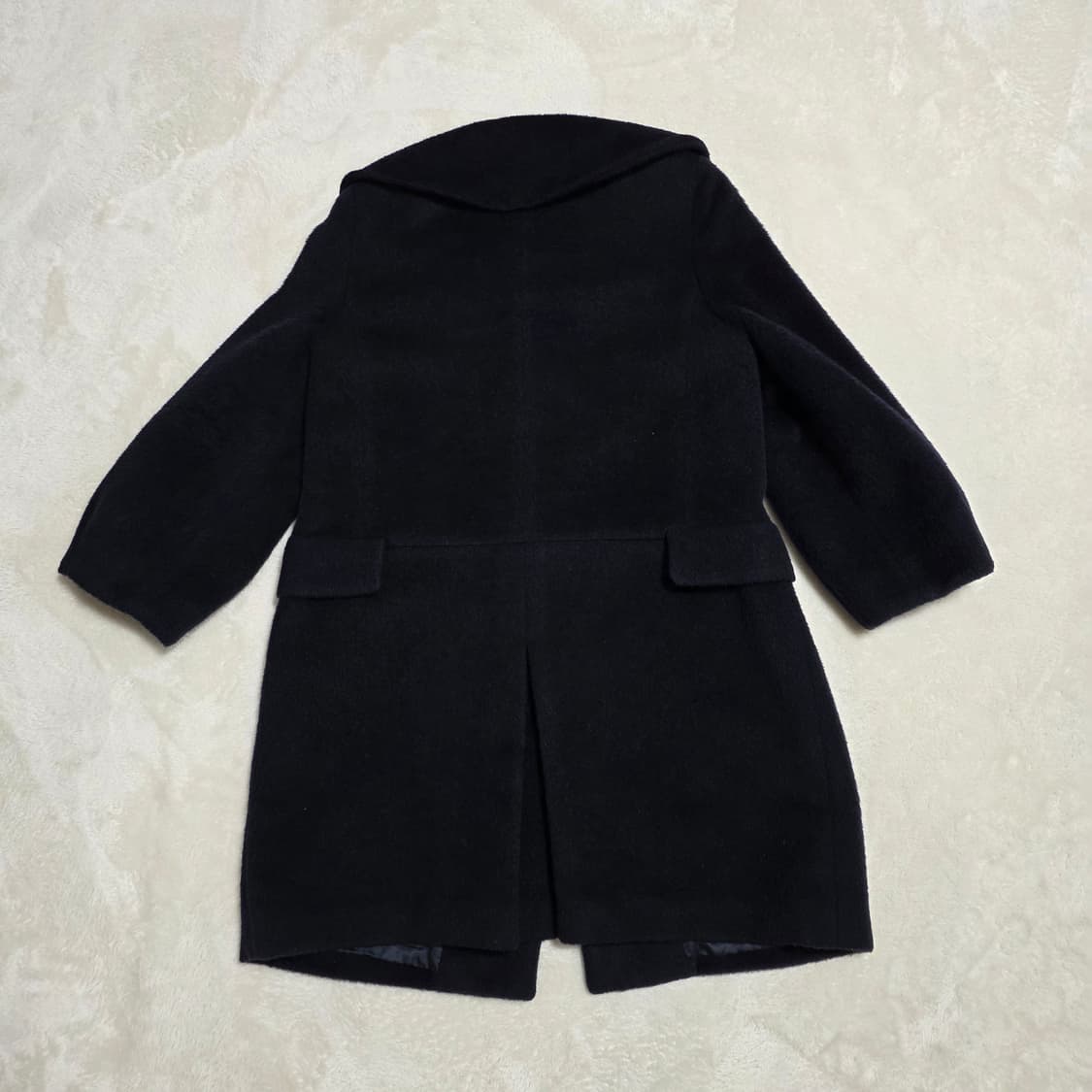 (66)여성 givy 기비 알파카 울 코트 네이비 상품이미지3