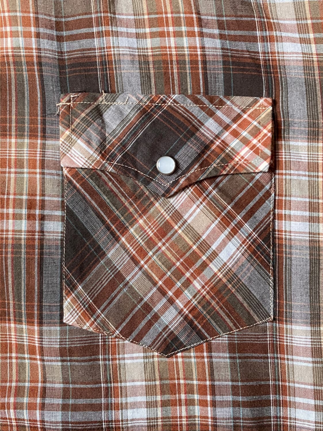 포켓 체크 셔츠 (Man 2XL) AB0190 상품이미지7