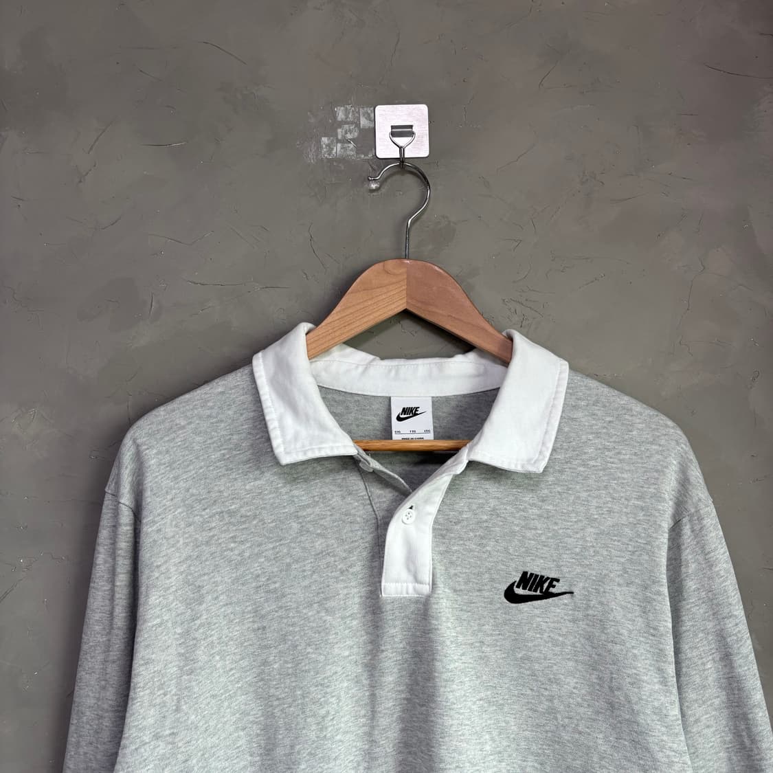 나이키 스우시 빅로고 럭비티 롱슬리브 그레이 상품이미지2