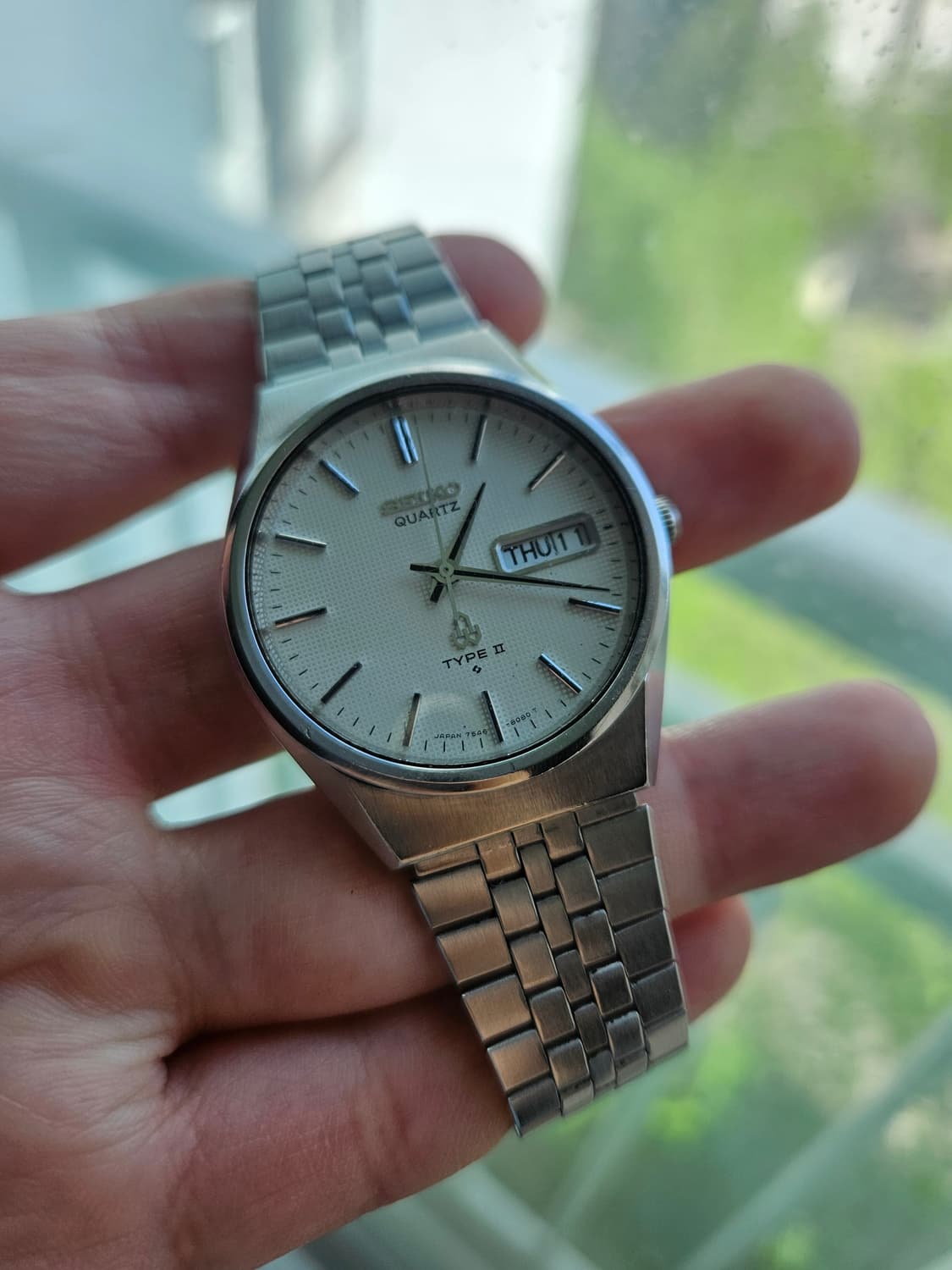 1977s 세이코 타입2 쿼츠 와플다이얼 빈티지 시계 상품이미지1