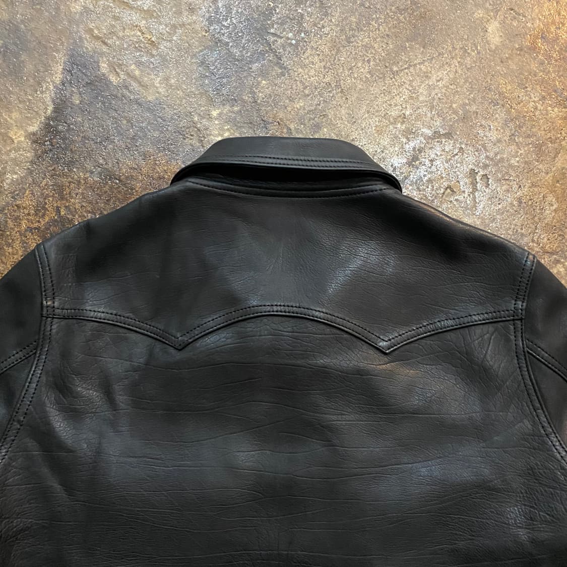 (M) the letters 가죽 자켓 상품이미지5