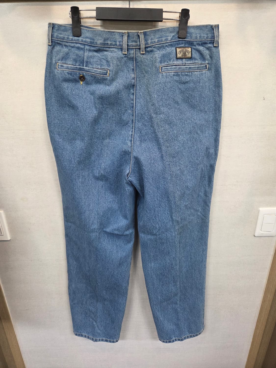 빈티지 hound 올드스쿨 투턱 데님팬츠 대략 36 루즈핏 상품이미지2