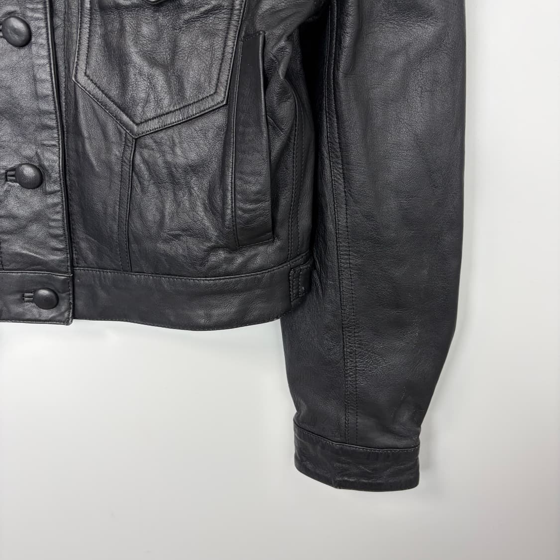 Katharine hamnett 캐서린햄넷 가죽 자켓 상품이미지4