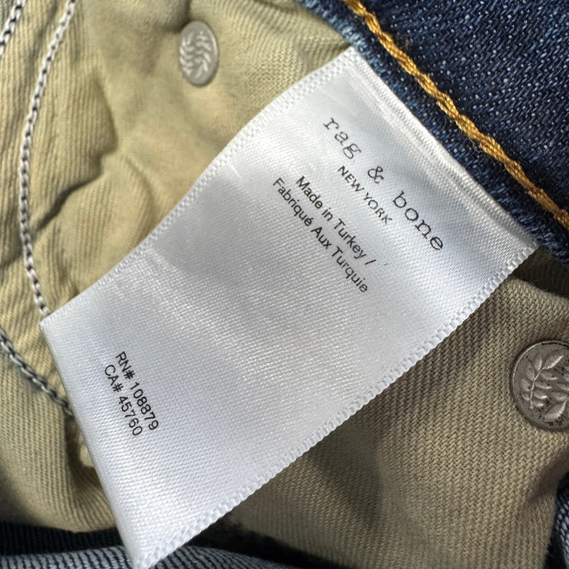 랙앤본 니나 숏티 시가렛 데님 진 (25) 상품이미지4