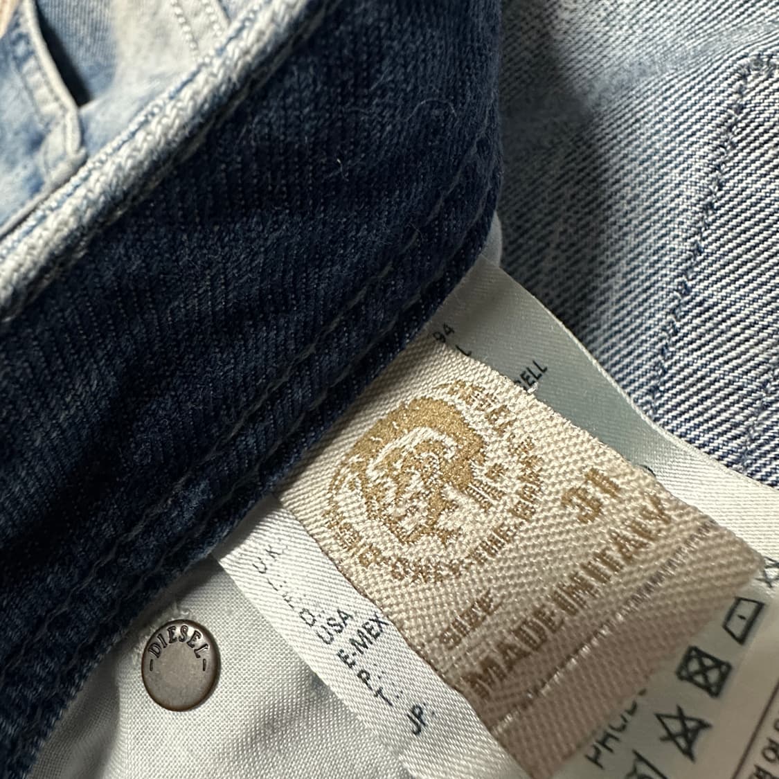 DIESEL italy made washed denim pants 상품이미지4