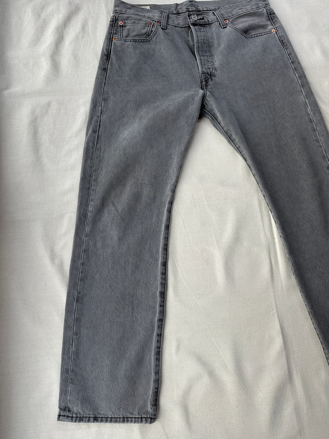 리바이스 501 그레이 데님 팬츠 33 상품이미지2