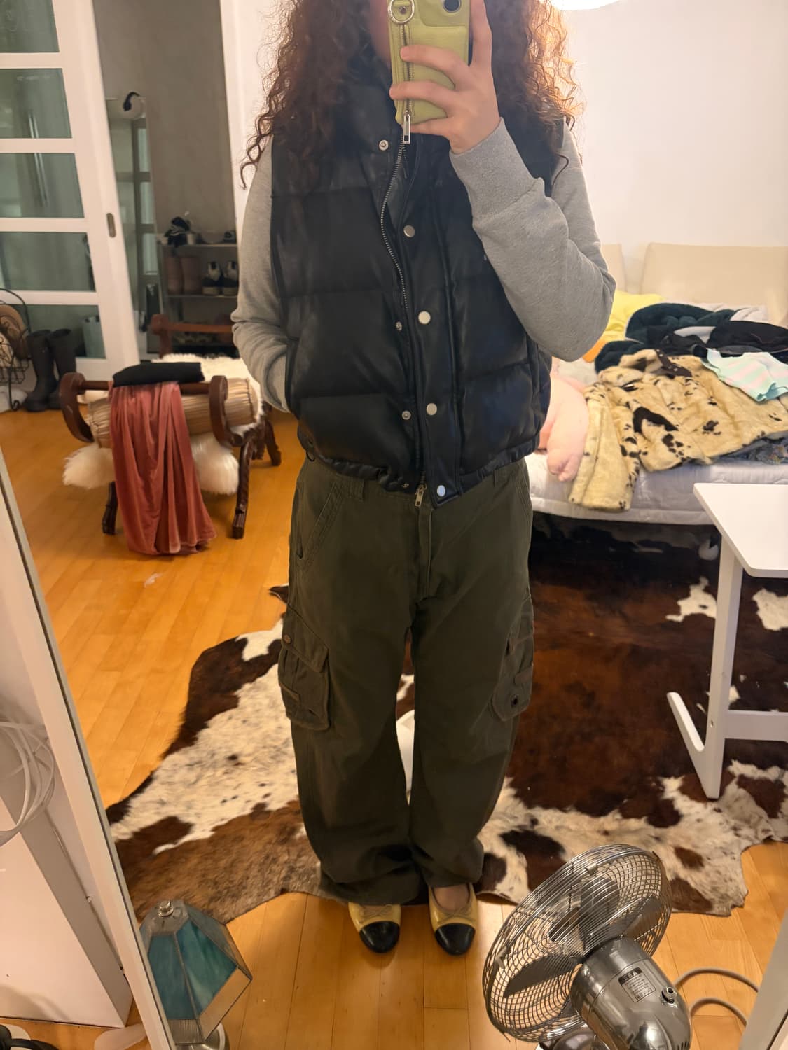 블랙업 레더 조끼 상품이미지5