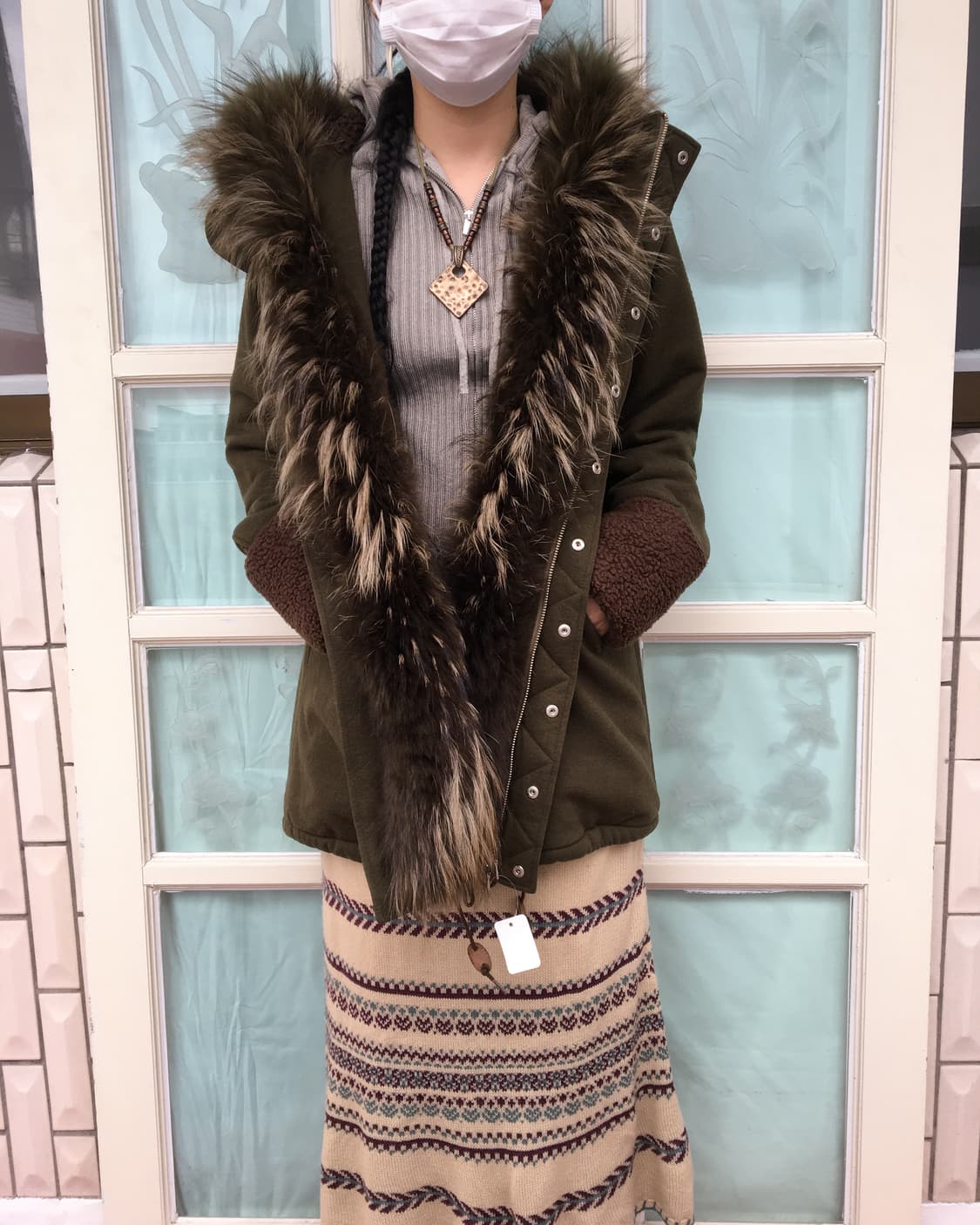 Fur point hood coat 상품이미지9