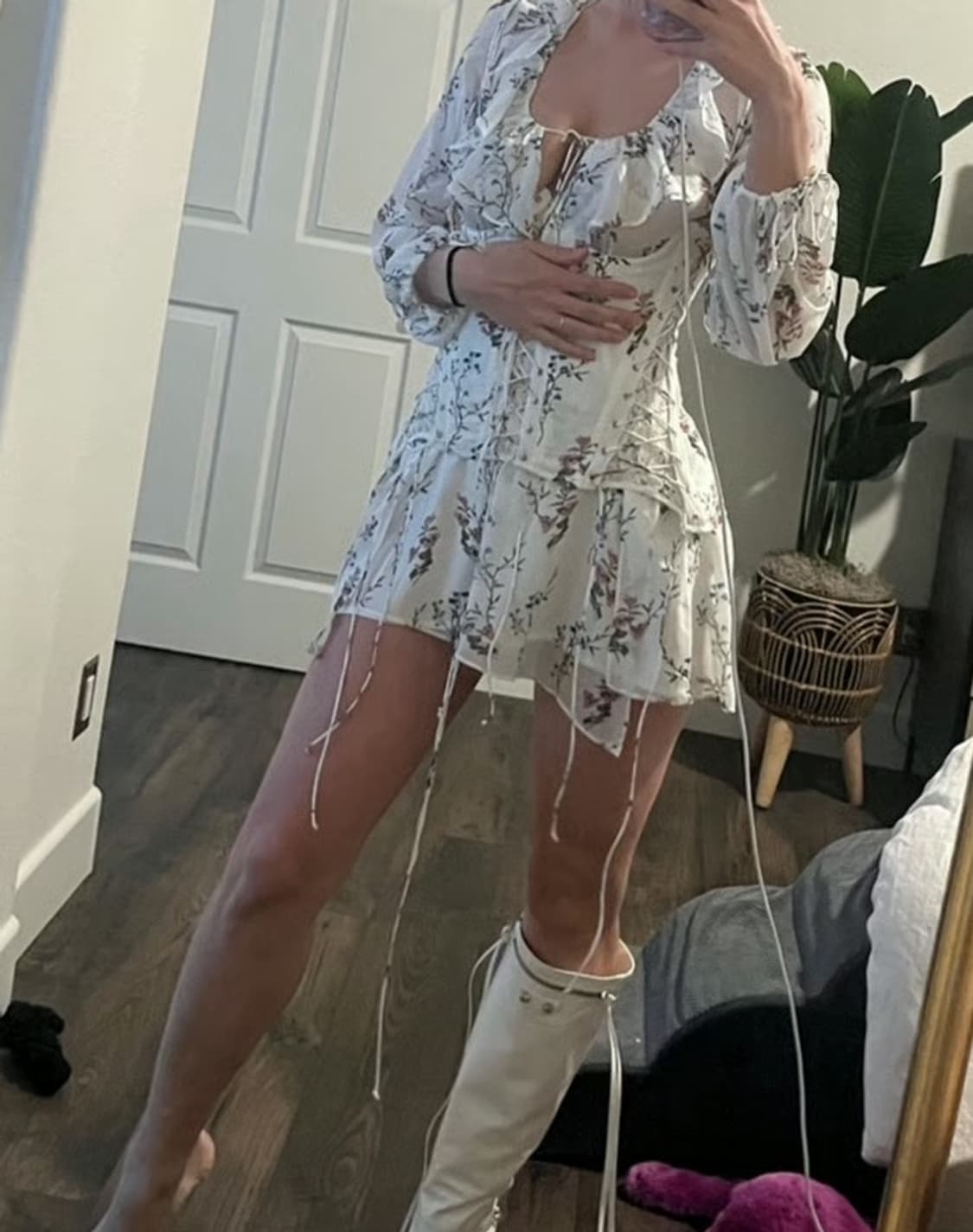 환승연애 지연 착용 코르셋 원피스 상품이미지3