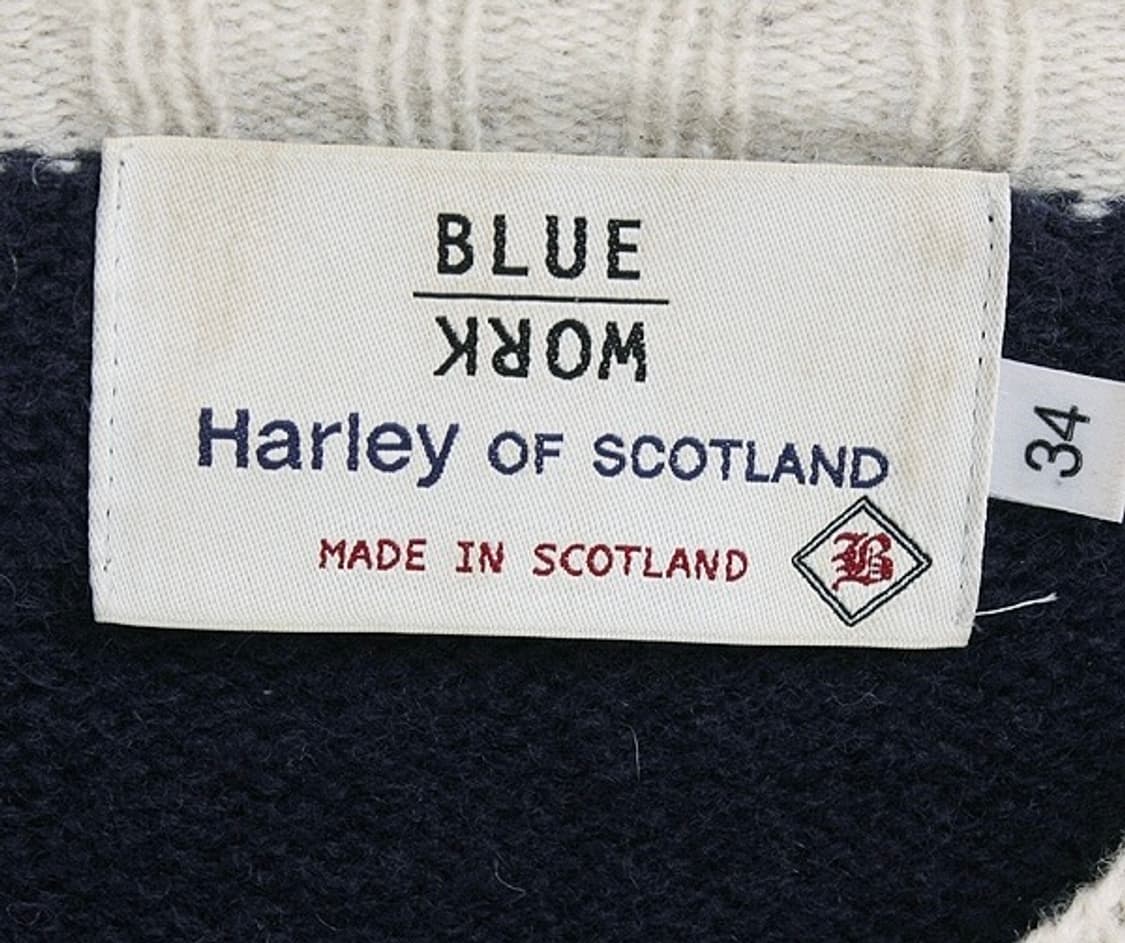 할리오브스코틀랜드 울 네이비 니트 상품이미지8