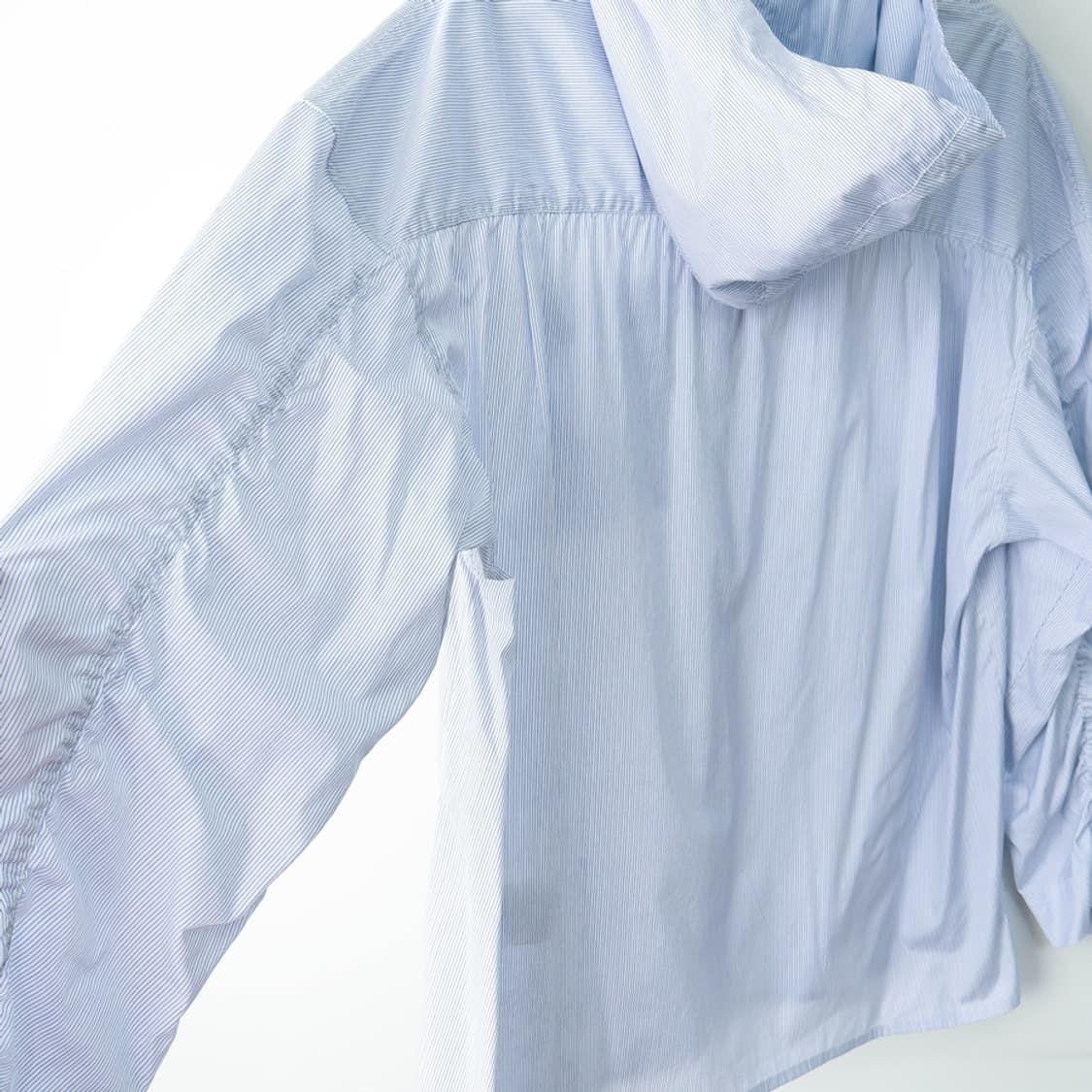 100/쿠어 파카링 디테쳐블 스트라이프 후드 셔츠 상품이미지3