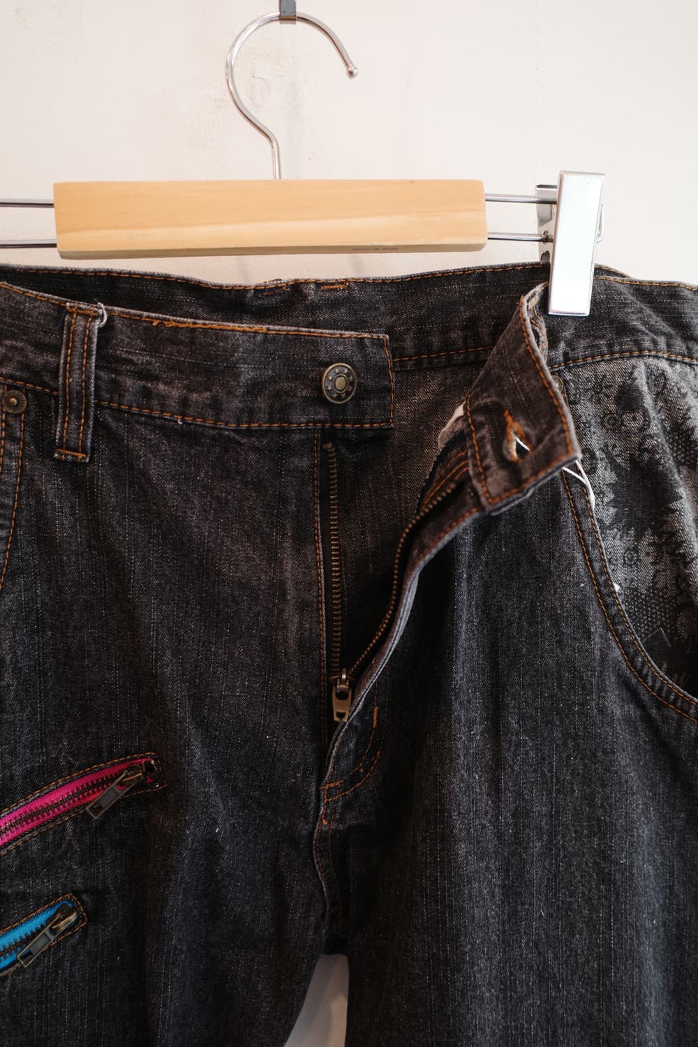 Japan brand 흑청 데님팬츠 (33인치) 상품이미지5