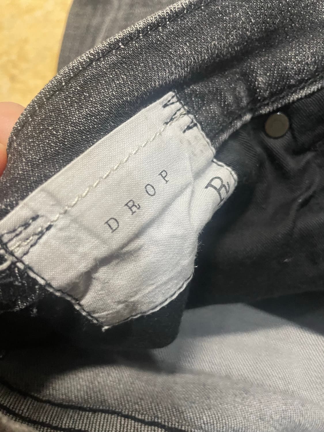 R13 알써틴 드랍 데님 진 상품이미지3