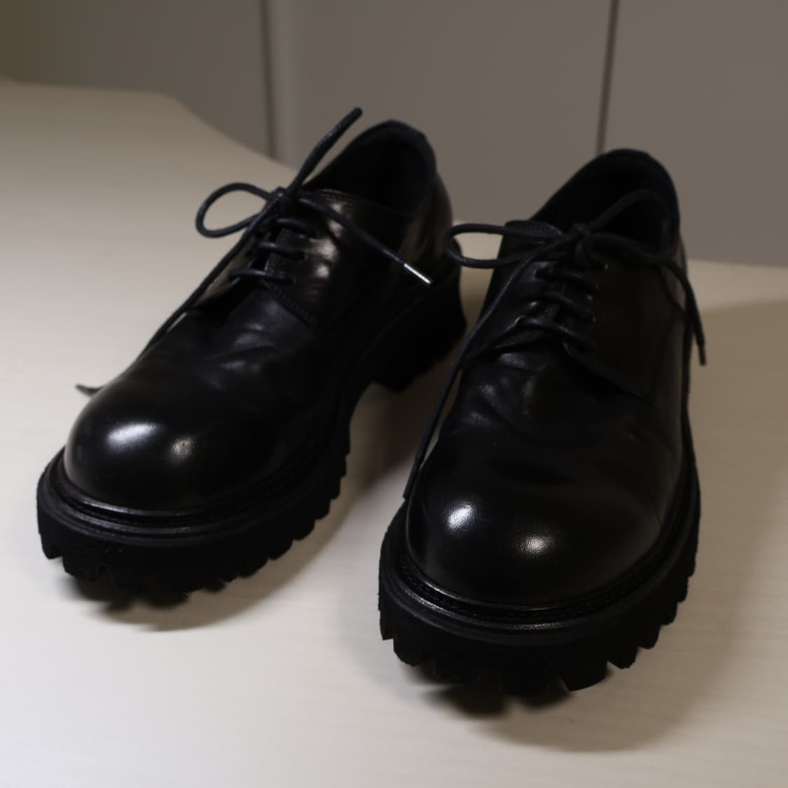 야세 6.5cm 페더 코만도솔 홀스하이드 더비 블랙 상품이미지2