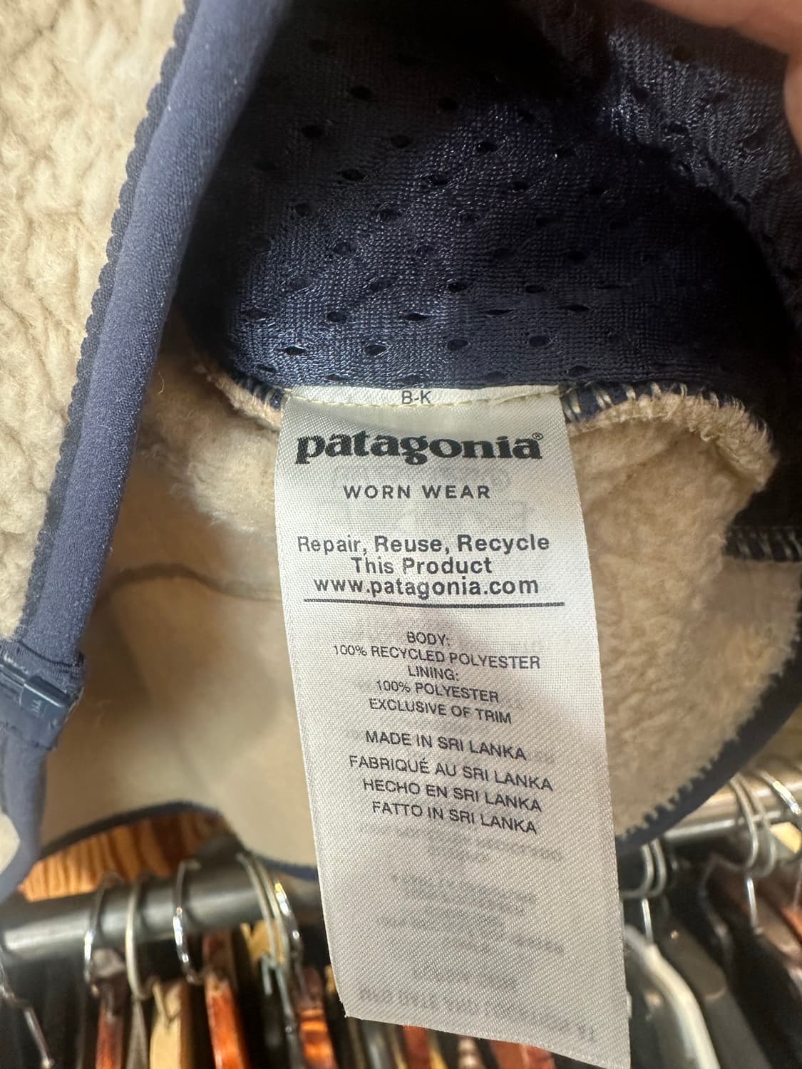 파타고니아 레트로 파일 후리스 아이보리 상품이미지5