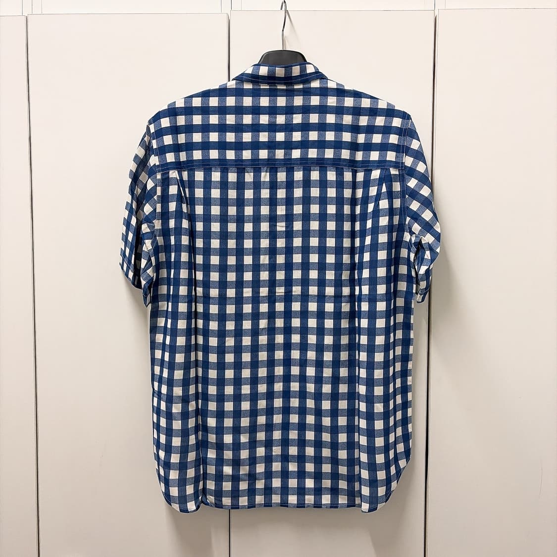 (정품/새상품) JACQUEMUS 자크뮈스 멜로 깅엄 체크 반팔 셔츠 상품이미지3