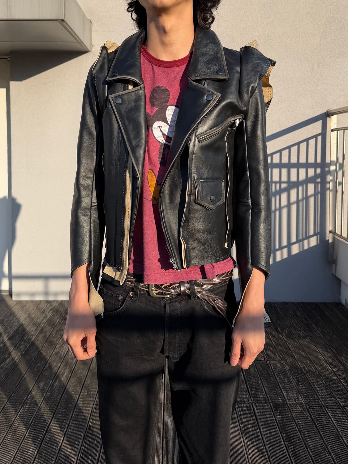 마르지엘라 H&m 아카이브 레더자켓 상품이미지2