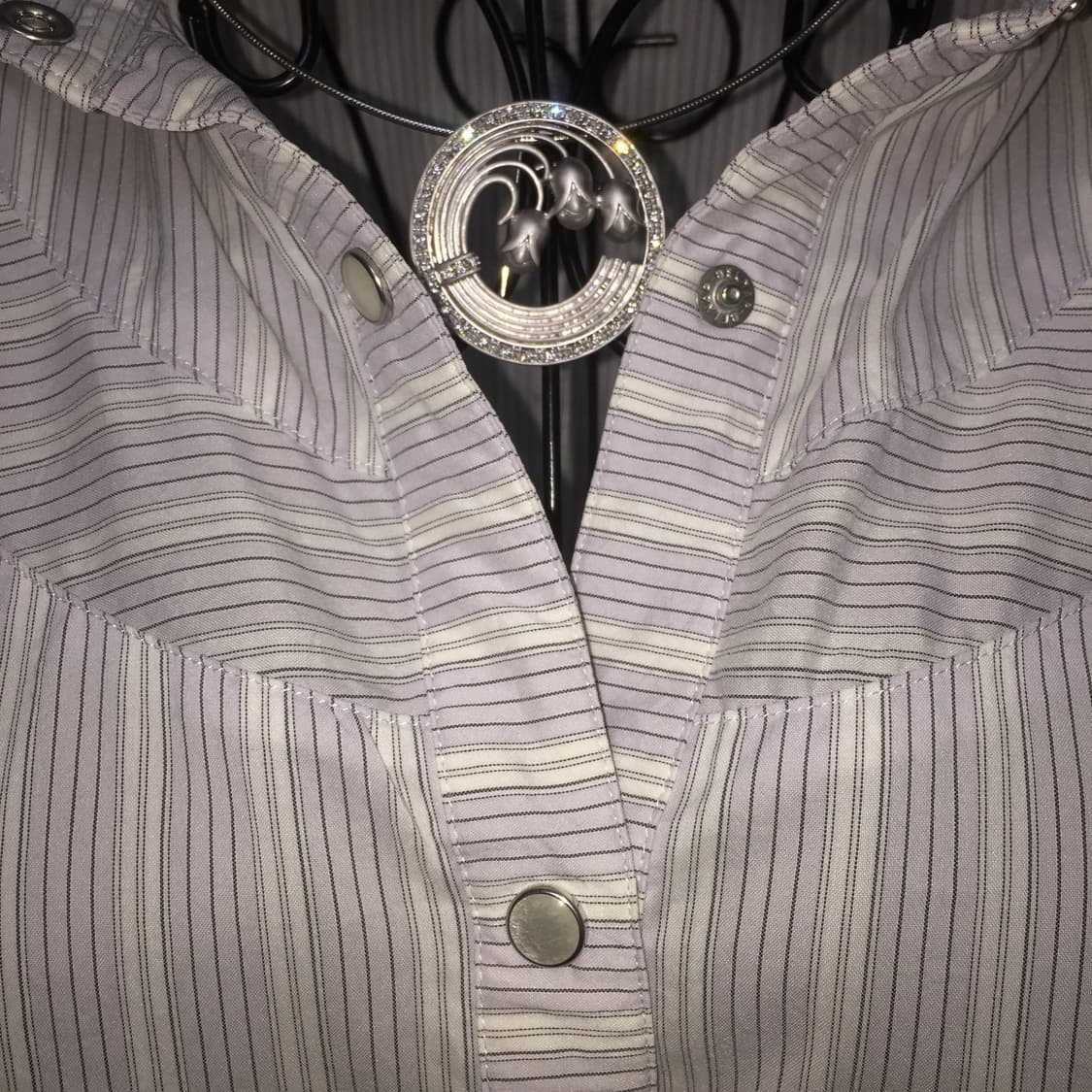 Lavender stripe fairy gyaru shirt 상품이미지5
