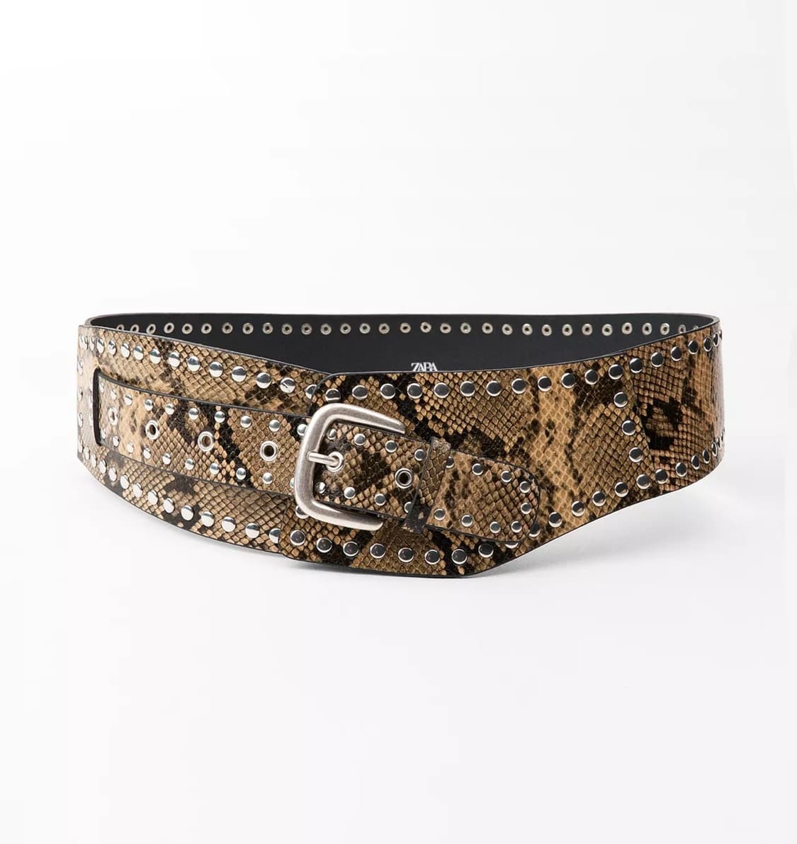 자라 애니멀 스터드 레더 와이드 벨트 상품이미지1