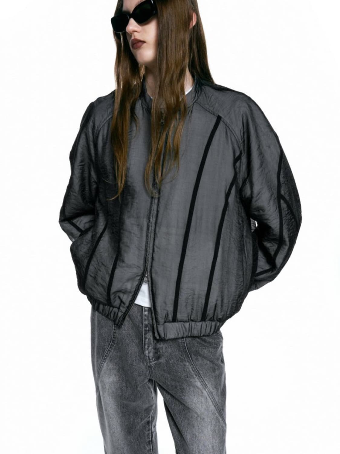 인사일런스 더블레이어드 플러피 점퍼 M 상품이미지1