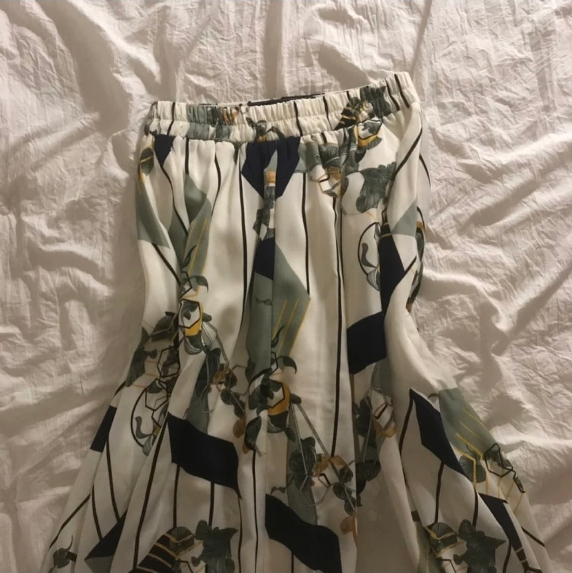 빈티지 패턴 롱 스커트 상품이미지2