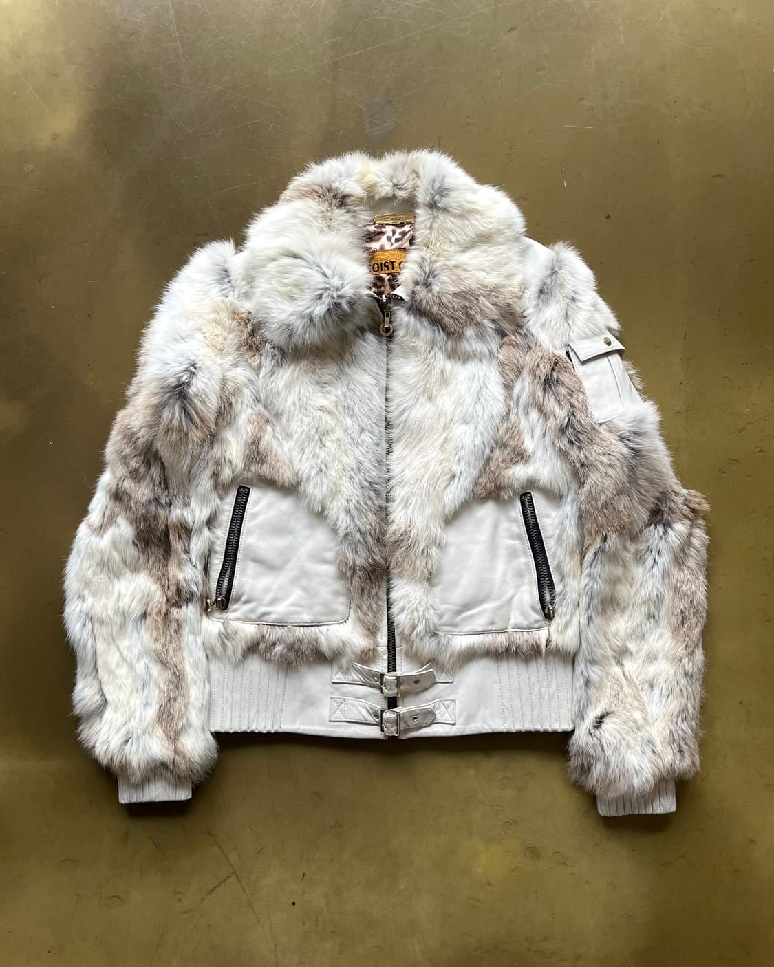 2000s EGOIST Glam Rabbit Fur Jacket 상품이미지3