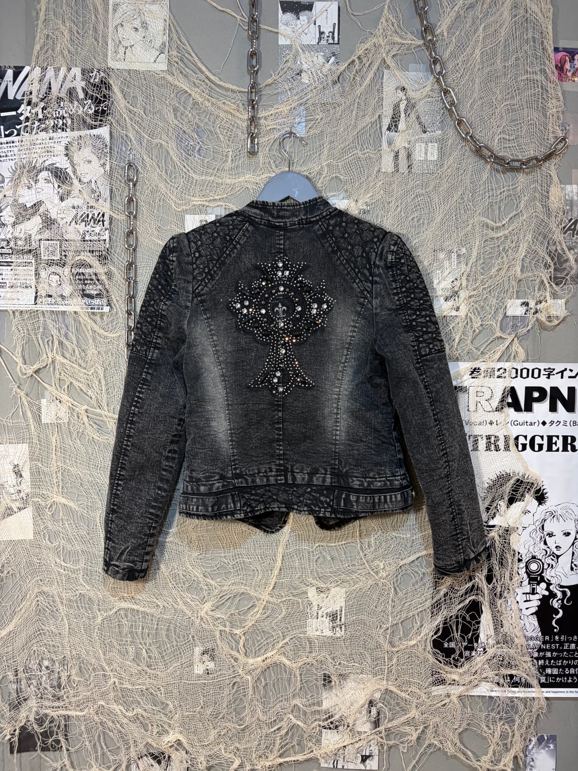 Gothic back cubic cross side slit jacket 상품이미지7