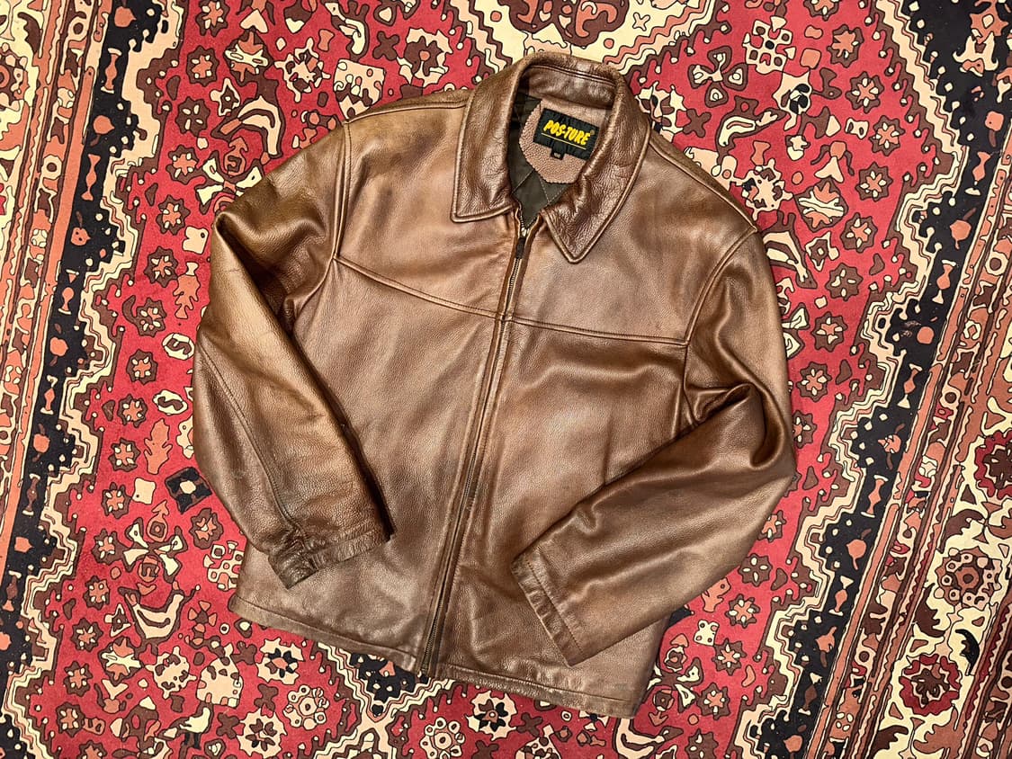 ( L ) 워크웨어 아메카지 스포츠가죽 가죽자켓 아메카지 밀리터리 상품이미지1