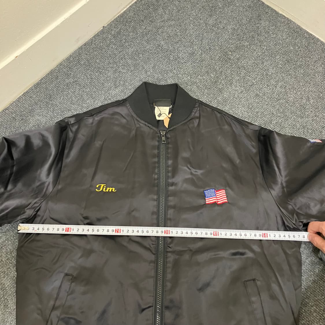 N166 usa 사틴 바시티 스타디움 자켓 상품이미지6