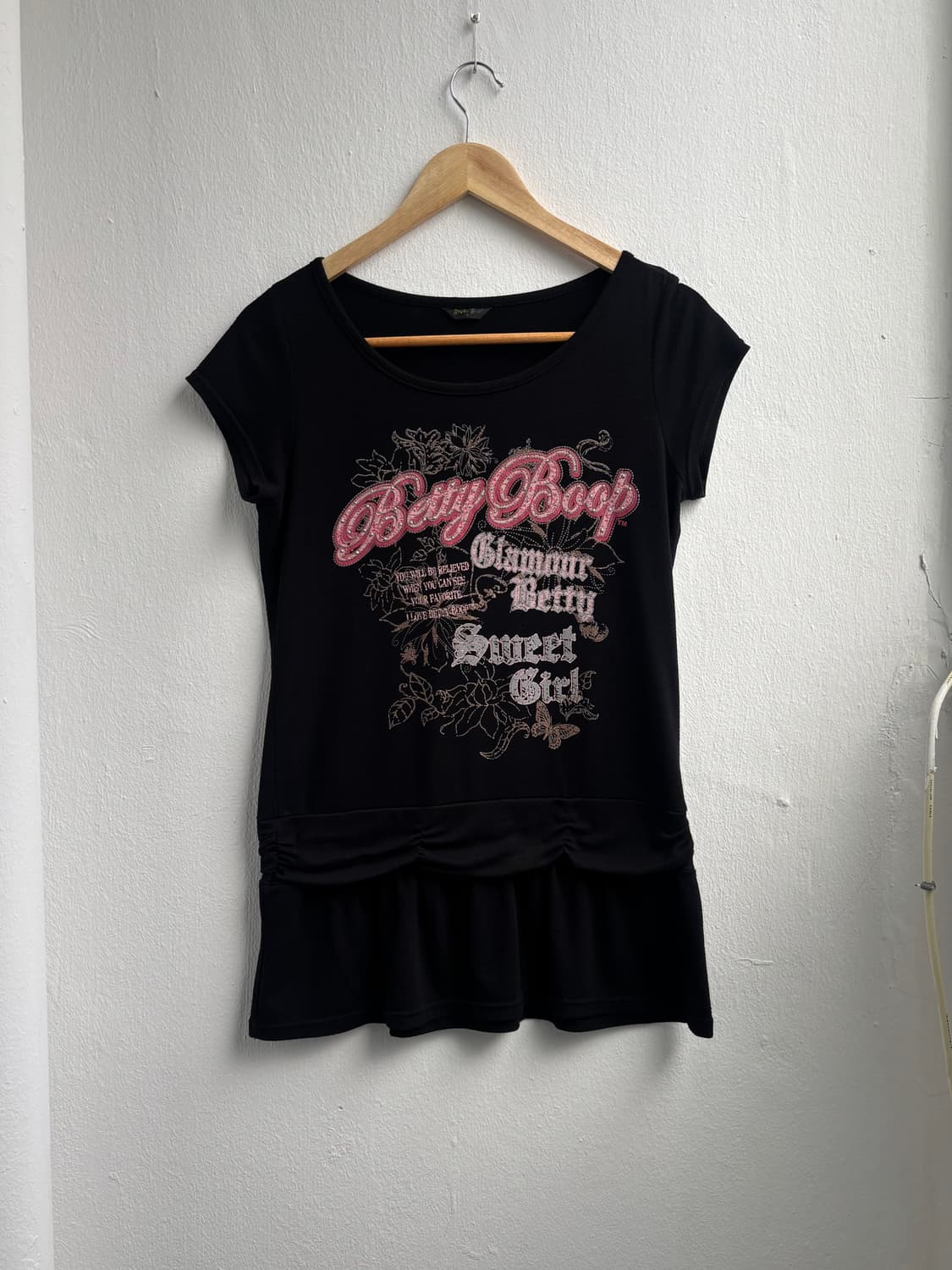 Betty boop Graphic Peplum Top 상품이미지5