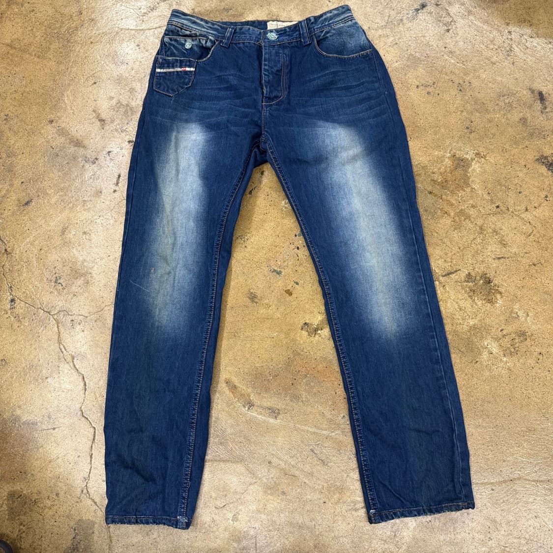 [정품/36] 디젤 진청 워싱 데님 청바지 b10 상품이미지2