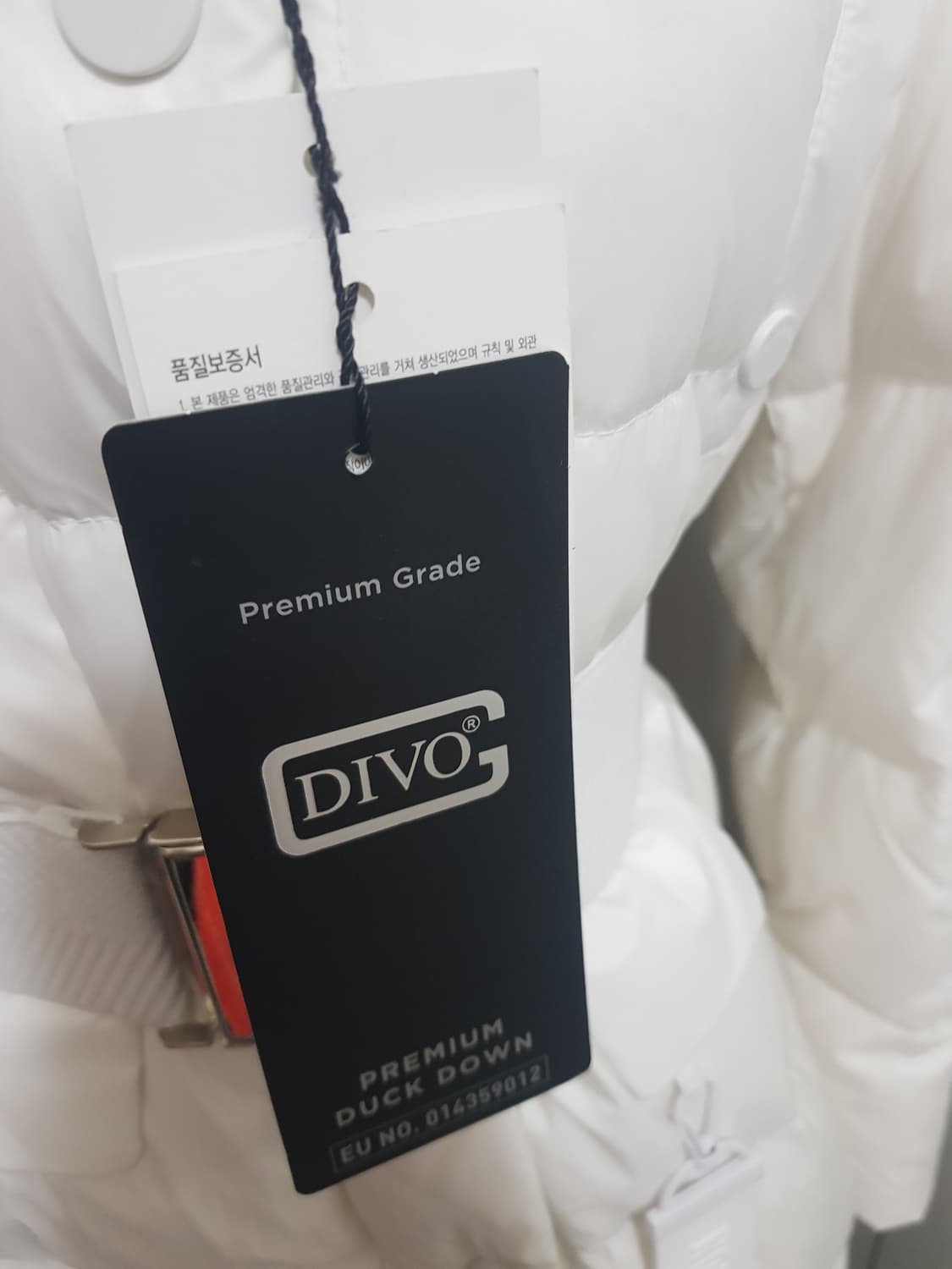 정가499000원 택있음)버커루DIVO 프리미엄 덕 다운 롱패딩 XS 새 상품이미지2