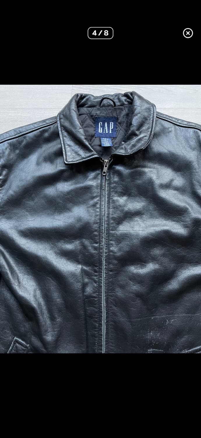 올드 갭 레더자켓L 상품이미지4
