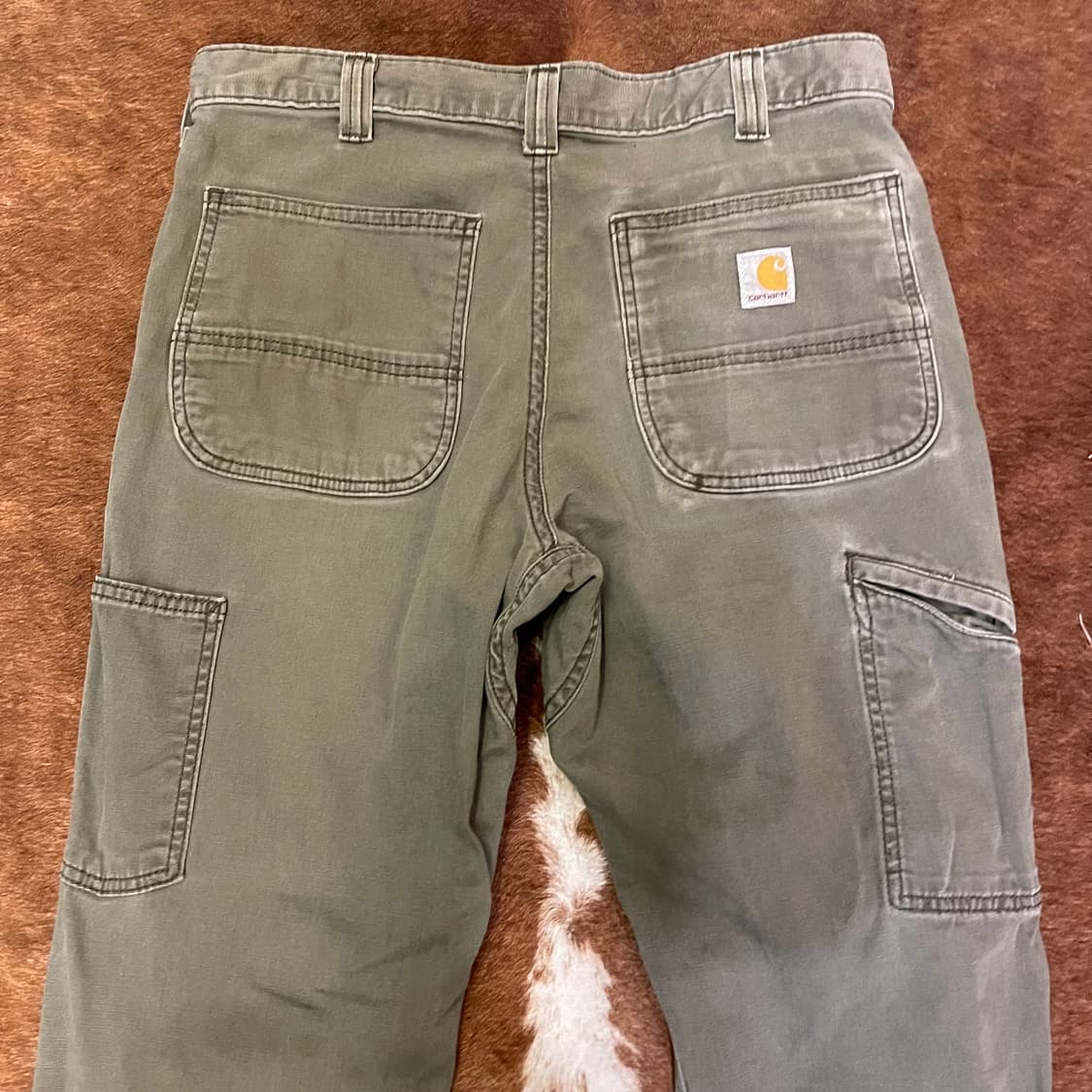 칼하트 카키 더블니 워크팬츠 상품이미지9
