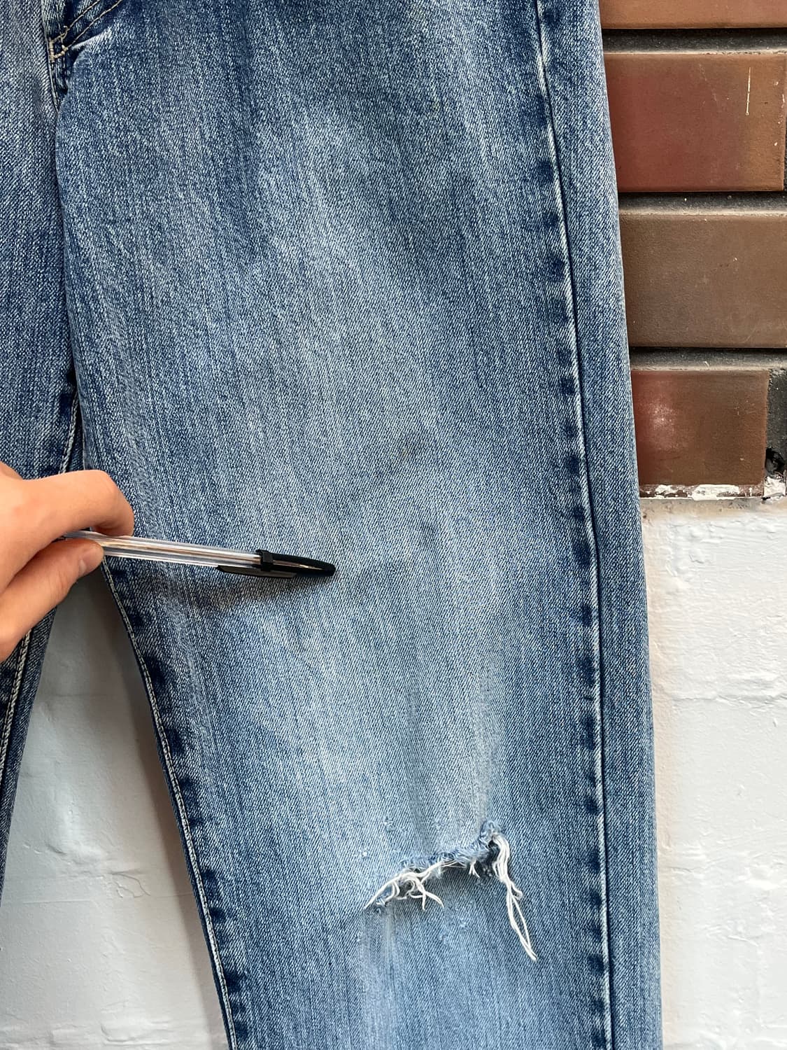 Versace 라이트 워시 블루 베르사체 데님 팬츠 W29 상품이미지6