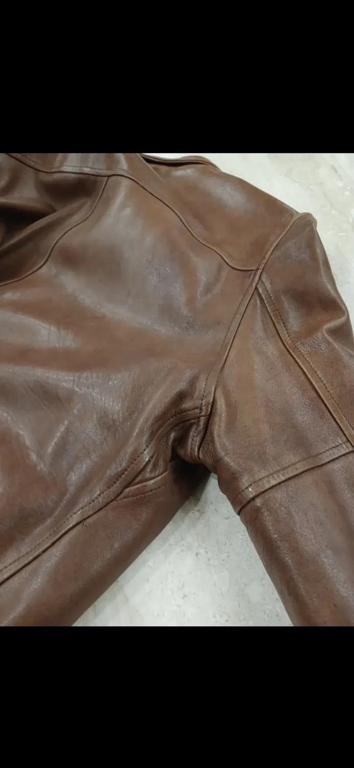 TRUSSARDI A-2 LEATHER BOMBER JACKET 상품이미지7