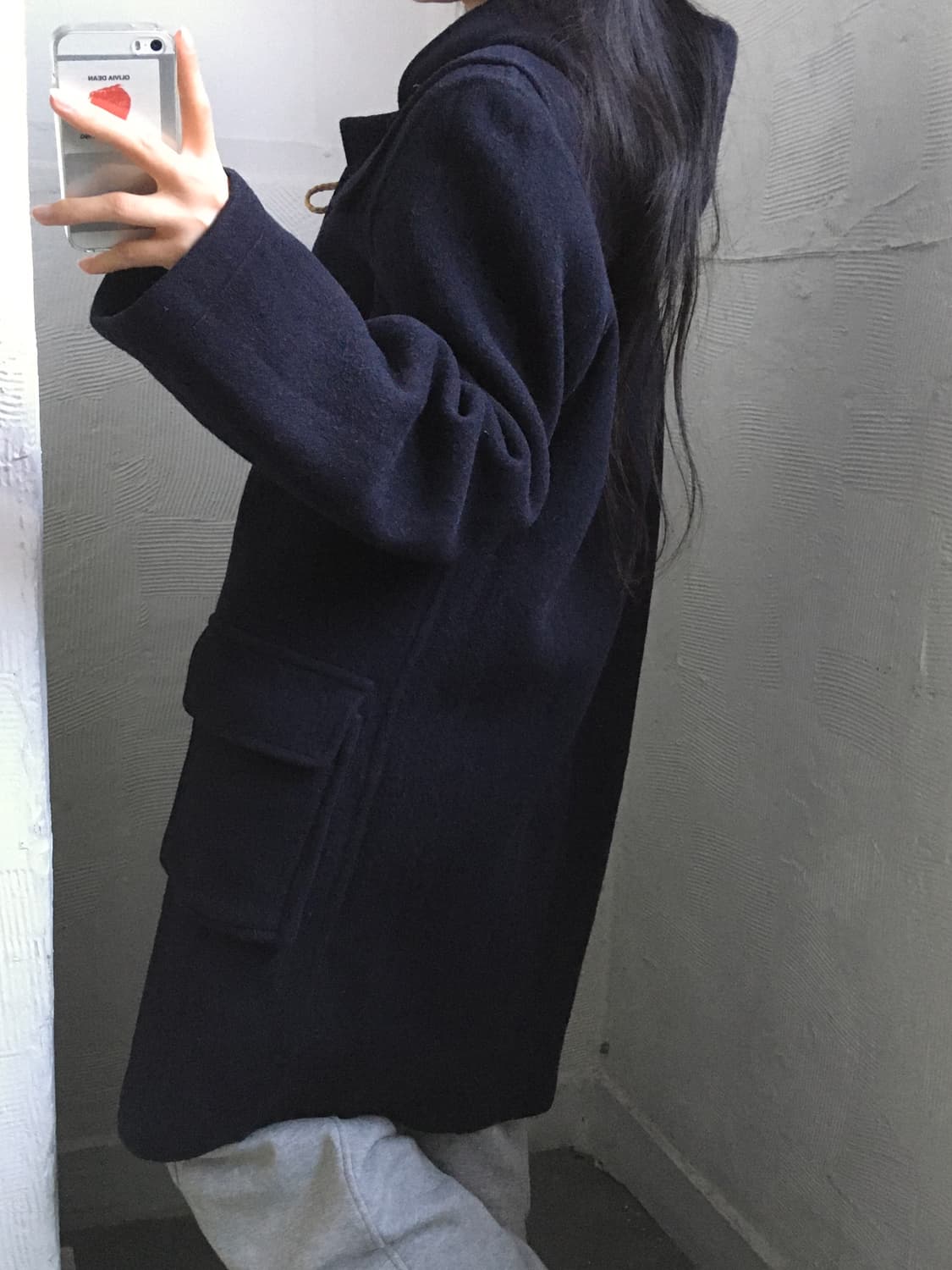 Gloverall 글로버올 네이비 더플 코트  상품이미지2