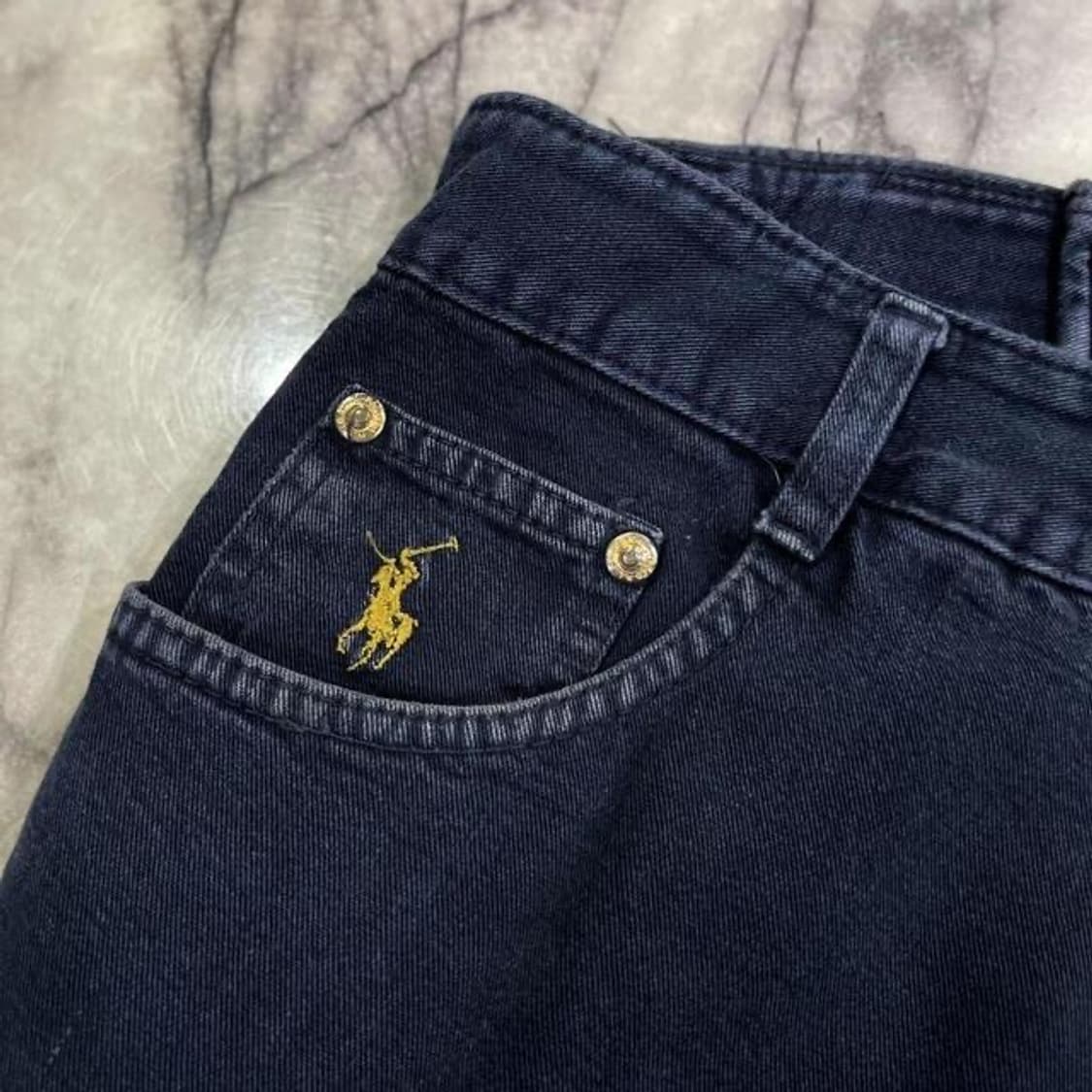 90s 랄프로렌 소프트 플렉스 블랙진 (32)  상품이미지2