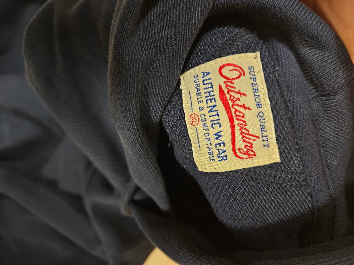 아웃스탠딩 스웻후드 네이비 새제품 상품이미지3