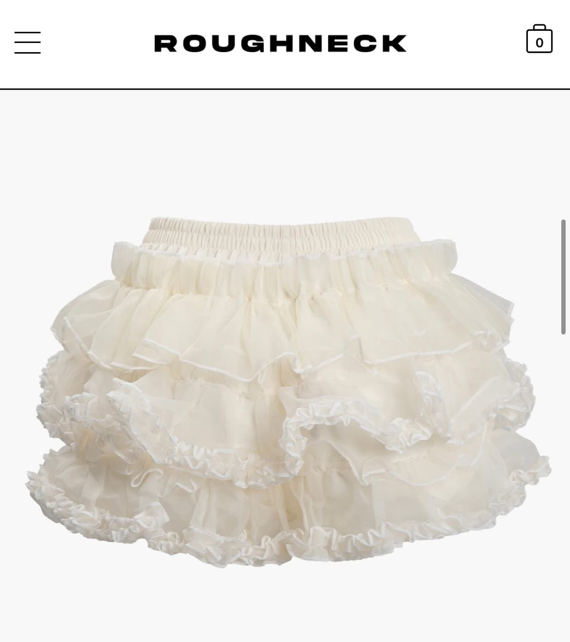 러프넥) 튜튜 팬츠스커트 Cream F 상품이미지5